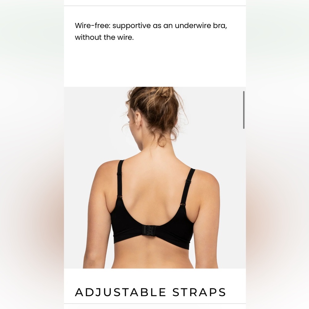 Wireless Navy Blue Everyday Bra - Smooth Support - Picture 10 of 12